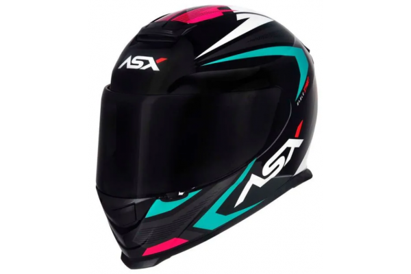 CAPACETE ASX EAGLE STREET PRETO TIFFANY/ROSA